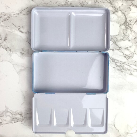 Watercolor Pattern FLAT BOTTOM Watercolor Pans Tin - Picture 3 of 4